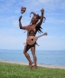 Preview: Harlequin life size sculpture rusty